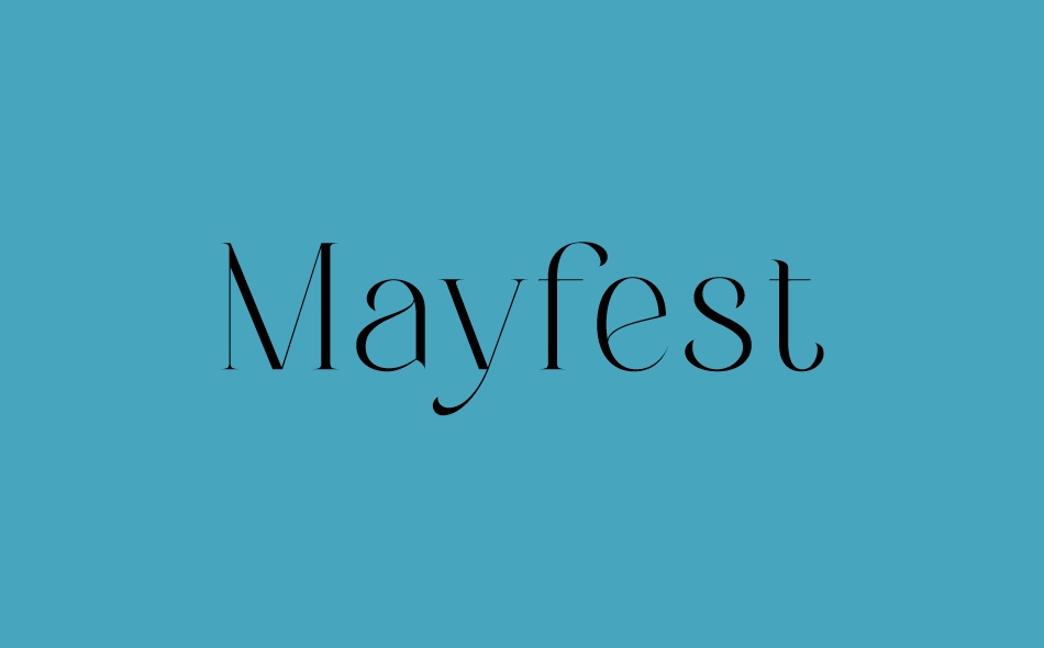 Mayfest font big